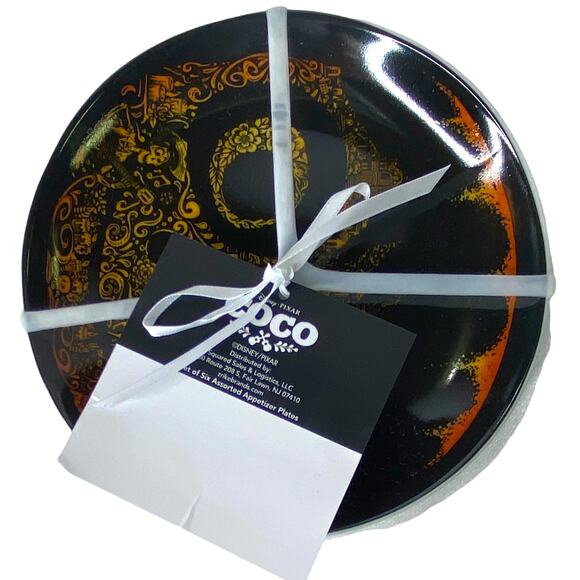 Disney's Coco Set of Six Appetizer Plates - Picture 3 of 10